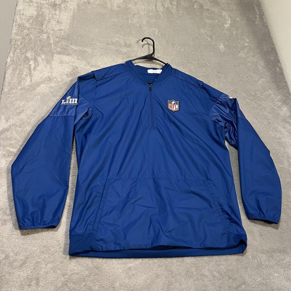 Los Angeles Rams Jacket Mens Large Blue NFL Football Nike Super Bowl LIII